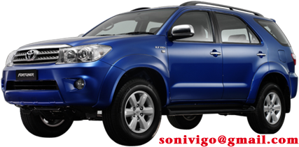 blue fortuner 2009